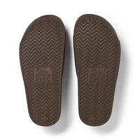 Archies Brown Arch Support Slide — Pair, bottom view