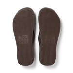 Archies Brown Arch Support Flip Flops — Pair bottom angle