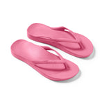 Hot Pink Archies Arch Support Flip Flops shown from above