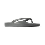 Charcoal Archies Arch support flip flops angle 05