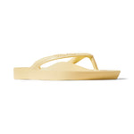 Lemon Arch Support Flip Flops shown from the side