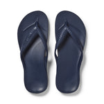 Navy Archies Arch Support Flip Flops angle 01