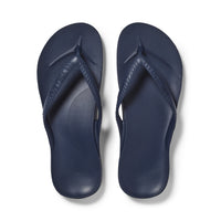 Navy Archies Arch Support Flip Flops angle 01