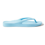 Sky Blue Archies Arch Support Flip Flops angle 08