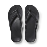 Black Archies Arch Support Flip Flops angle 01