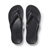 Black Archies Arch Support Flip Flops angle 01