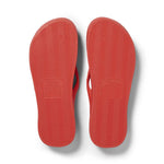 Archies Arch Support Flip Flops Coral bottom view