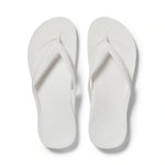 White Archies Arch Support Flip Flops angle 01