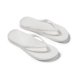 White Archies Arch Support Flip Flops angle 09