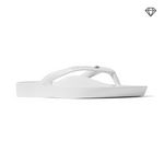 White Crystal Archies Arch Support Flip Flops angle 02