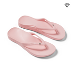 Crystal Pink Arch Support Flip Flops shown from the above