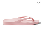 Crystal Pink Arch Support Flip Flops shown from the side